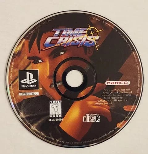 Time Crisis PS1 (Sony PlayStation 1, 1997) Disc Only Tested & Working