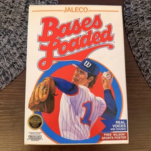 Bases Loaded (Nintendo Entertainment System NES, 1988) CIB Complete