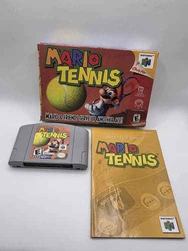 Mario Tennis Nintendo 64 N64 Complete CIB Authentic Tested