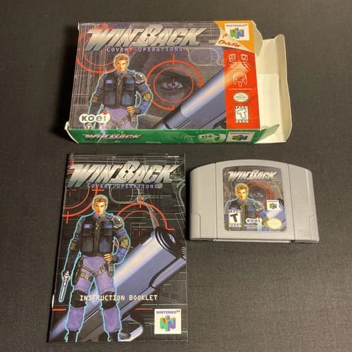 WinBack Covert Operations with Cartridge Box And Manual Nintendo N64