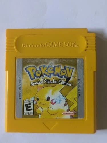 Pokemon Yellow Version: Special Pikachu Game Boy Nintendo Authentic New Battery