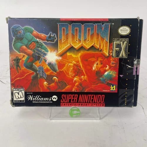 Doom (Super Nintendo SNES, 1995) Complete CIB
