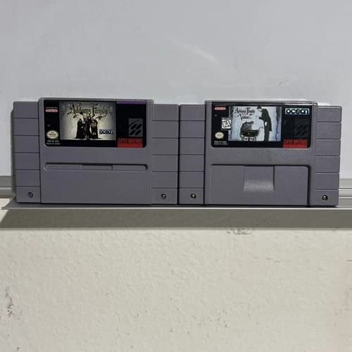 Addams Family and Addams Family Values, SET-Super Nintendo SNES, Tested