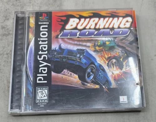 Burning Road (Sony PlayStation 1, 1996) Complete CIB Black Label