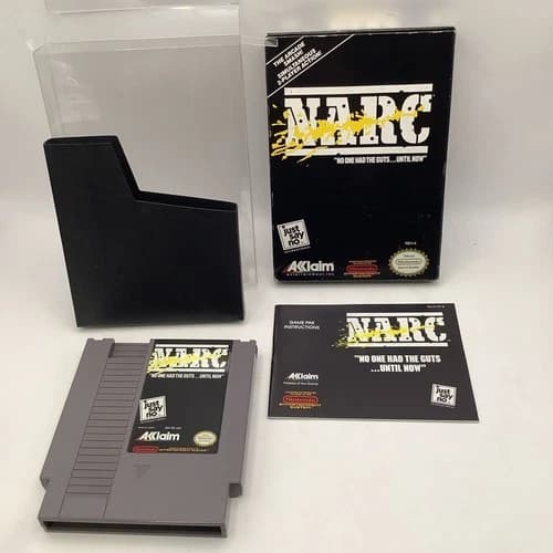 Narc Original Nintendo NES Acclaim Video Game w/ Box, Manual - CIB