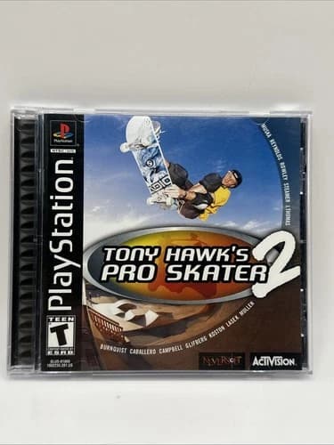PlayStation 1 PS1 Tony Hawk’s Pro Skater 2 Game Complete With Manual Activation