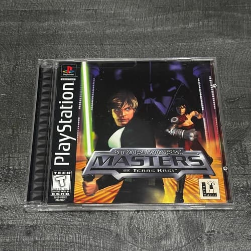 Star Wars: Masters of Teras Kasi (Sony Playstation 1) PS1 - CIB - Complete!