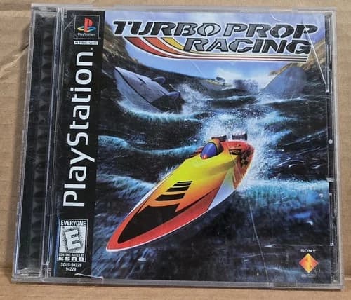 Turbo Prop Racing -Sony PlayStation 1 PS1 - Black Label - CIB