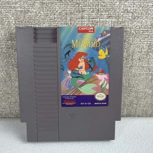The Little Mermaid (Nintendo, NES) Authentic Tested And Working Cart Only