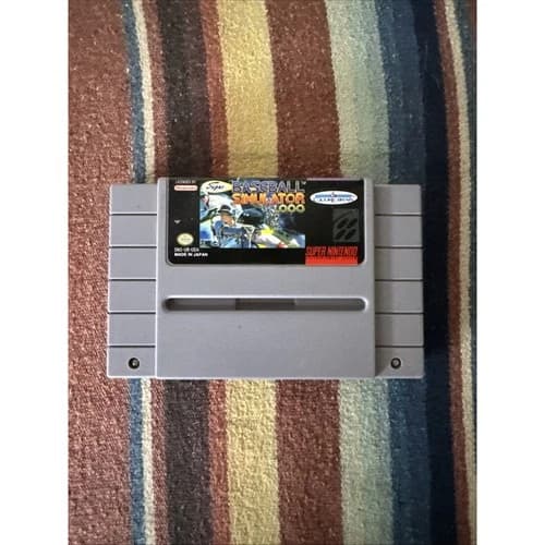 Super Baseball Simulator 1.000 SNES (Super Nintendo, 1990) TESTED