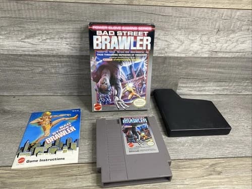 Bad Street Brawler NES (CIB) includes manual and Box Protector
