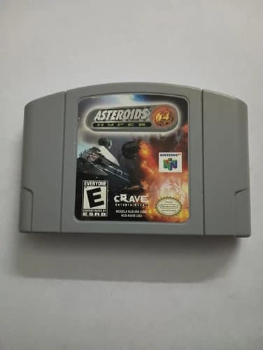 Asteroids Hyper 64 Game Nintendo 64 (N64) Cartridge Only, Tested, Authentic