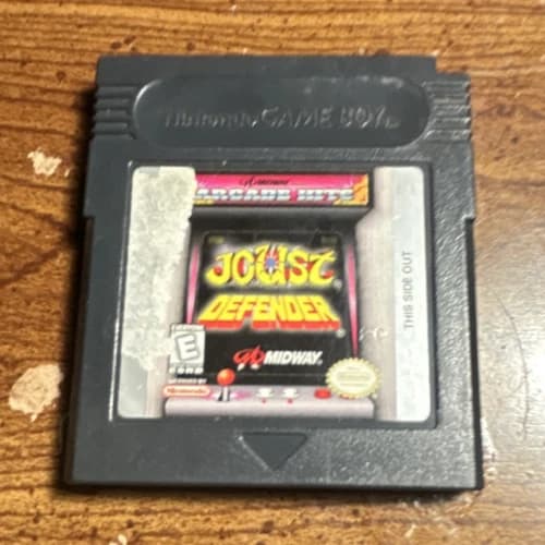 Nintendo Joust Defender Arcade Hits Midway Game Boy Cartridge