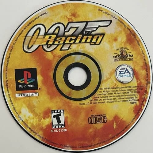 007 Racing (Sony PlayStation 1, PS1) DISC ONLY | NO TRACKING | M62
