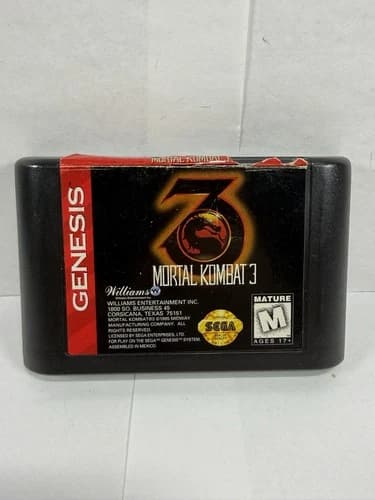 Mortal Kombat 3 (Sega Genesis, 1995) Cartridge Only TESTED!