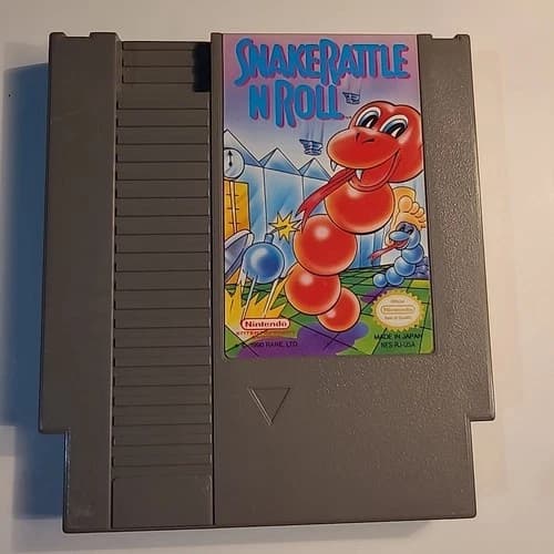 Snake Rattle 'n' Roll (Nintendo Entertainment System, 1991) Authentic & Tested
