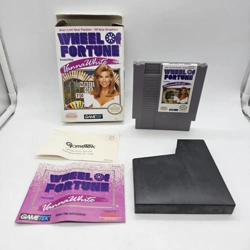 Wheel Of Fortune Featuring Vanna White (Nintendo NES) Complete CIB