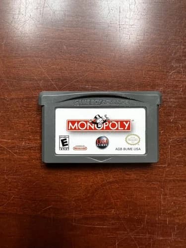 Nintendo Gameboy Advance Monopoly Video Game