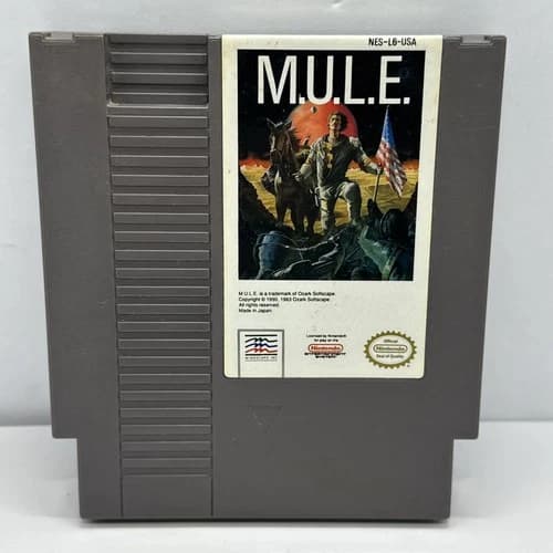 NES M.U.L.E. MULE Nintendo Entertainment System 1990 Cleaned & Tested
