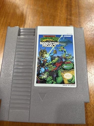 TMNT III The Manhattan Project NES Nintendo Authentic Cartridge