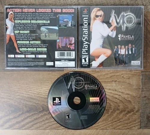 V.I.P. Starring Pamela Anderson (Sony Playstation 1 PS1) Complete CIB - Tested
