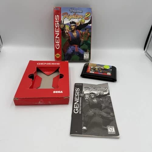 Virtua Fighter 2 Sega Genesis CIB Complete In Box Manual Included Game Authentic