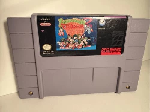 Lemmings 2 The Tribes SNES Super Nintendo Game Authentic