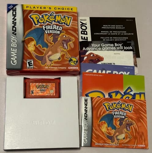 Pokemon Fire Red Version Game Boy Advance Player’s Choice CIB Complete *NICE*