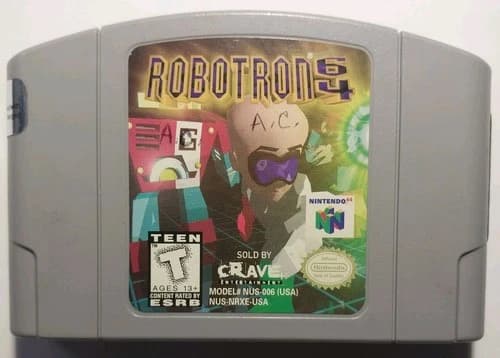 Robotron 64 Nintendo 64 N64 Cartridge Only TESTED