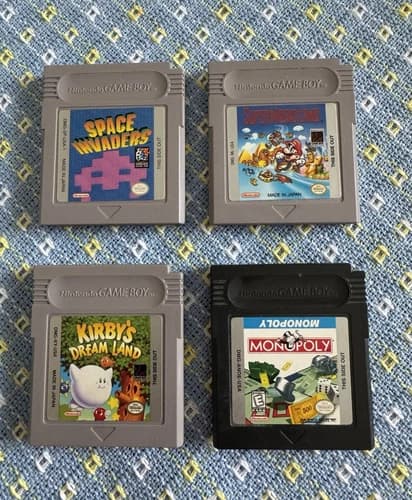 Nintendo Game Boy Games - Space Invaders, Super Mario Land, Kirby's Dream Land,…