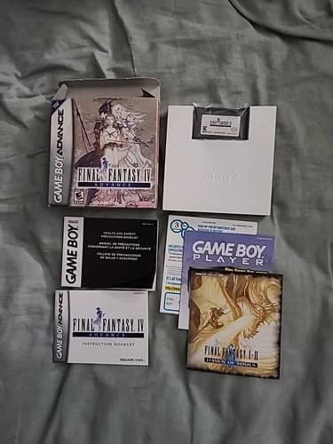 FINAL FANTASY IV ADVANCE GBA CIB GAME BOY ADVANCE COMPLETE WITH BOX AND BOOKLETS