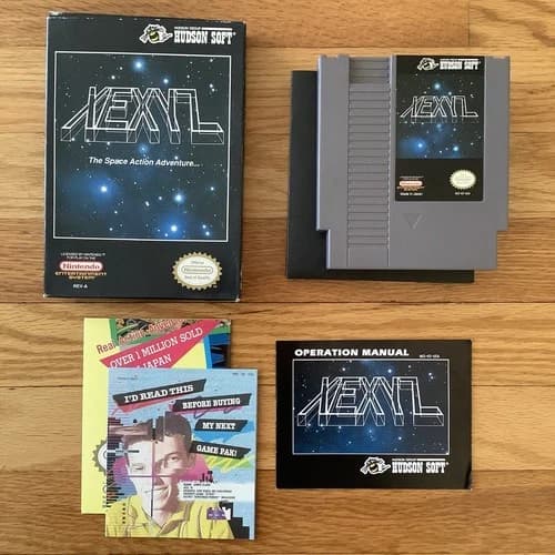XEXYZ CIB w/ manual & box for Nintendo NES (Hudson Soft, 1990), TESTED & WORKS!