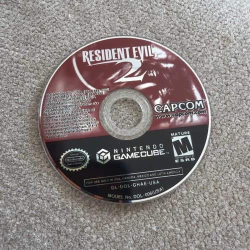 Resident Evil 2 GameCube Disc Only Tested - Nice Disc