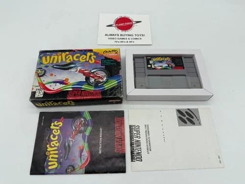Uniracers Super Nintendo SNES Complete CIB Video Game Works