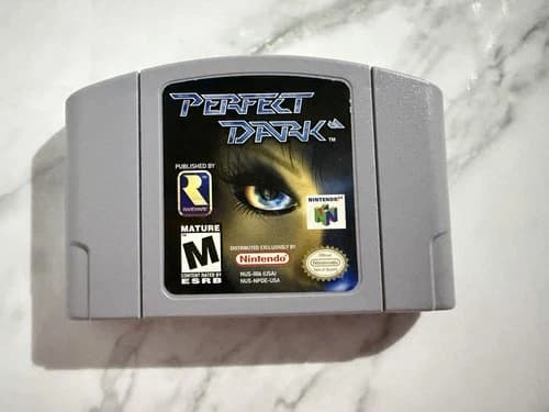 Nintendo 64 N64 Perfect Dark 2000 Release Cartridge, Tested Working