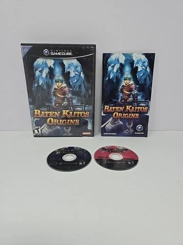 Baten Kaitos Origins (Nintendo Gamecube, 2006) Complete In Box with Manual