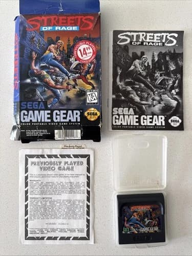 Streets of Rage - Sega Game Gear Video Game US Version Complete In Box