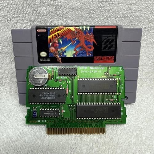 Super Metroid Super Nintendo SNES Game Cartridge Tested AUTHENTIC