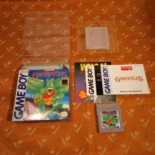 Original Nintendo Game Boy Gargoyles Quest Complete In Box GB CIB
