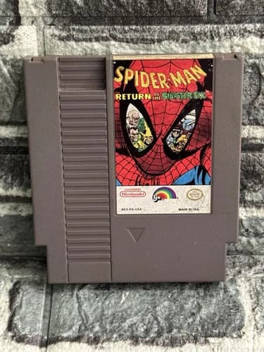 Spider-Man: Return of the Sinister Six (Nintendo NES, 1992) Cart Only Authentic