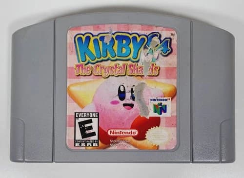 Nintendo N64 Kirby 64 The Crystal Shards Video Game Cartridge Authentic WORKING