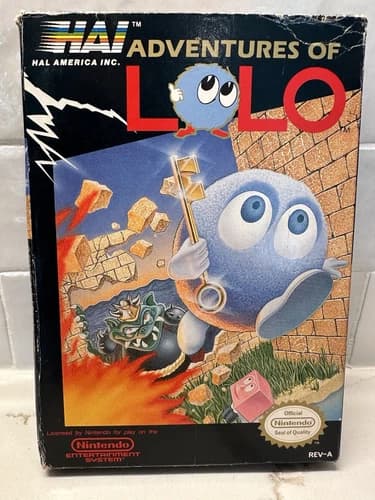 Adventures of Lolo (Nintendo Entertainment System, 1989) CIB - tested