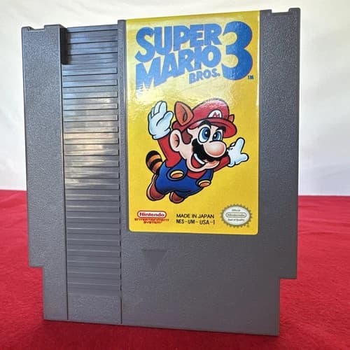 Authentic Super Mario Bros. 3 (Nintendo NES, 1990) Game Tested/Working!