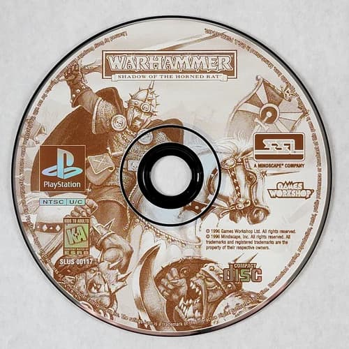 Warhammer Shadow of The Horned Rat - Loose Sony PS1 Playstation 1 Disc