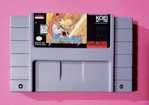 Brandish SNES Authentic Game Cleaned, Tested, Battery-Saving NM 🔥