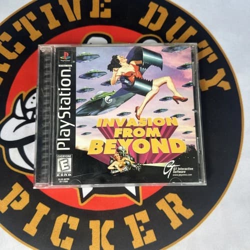 Invasion From Beyond Sony PlayStation 1 PS1 Complete CIB w/ Reg Card Nice Shape!