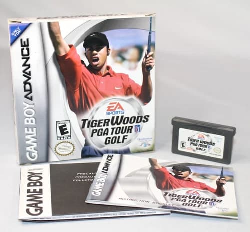 Tiger Woods PGA Tour Golf GBA Game Boy Advance Complete CIB Good Condition!
