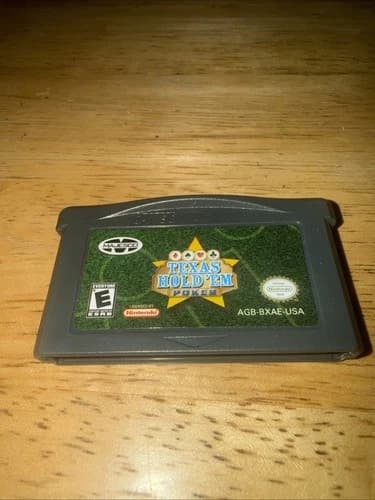 Texas Hold 'Em Poker (Nintendo Game Boy Advance, 2004) Working Game Only