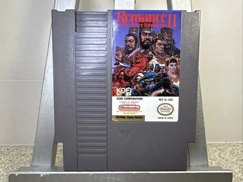 Nintendo NES Game Romance of the Three Kingdoms 2 Authentic Cart Tested & Works