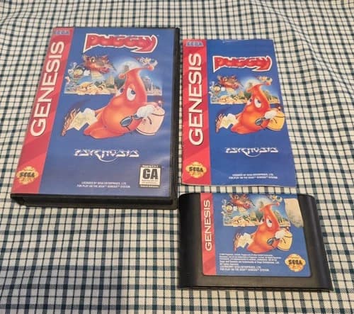 Puggsy (Sega Genesis, 1993) Complete with Manual
